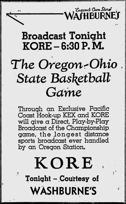 Radio ad 1939