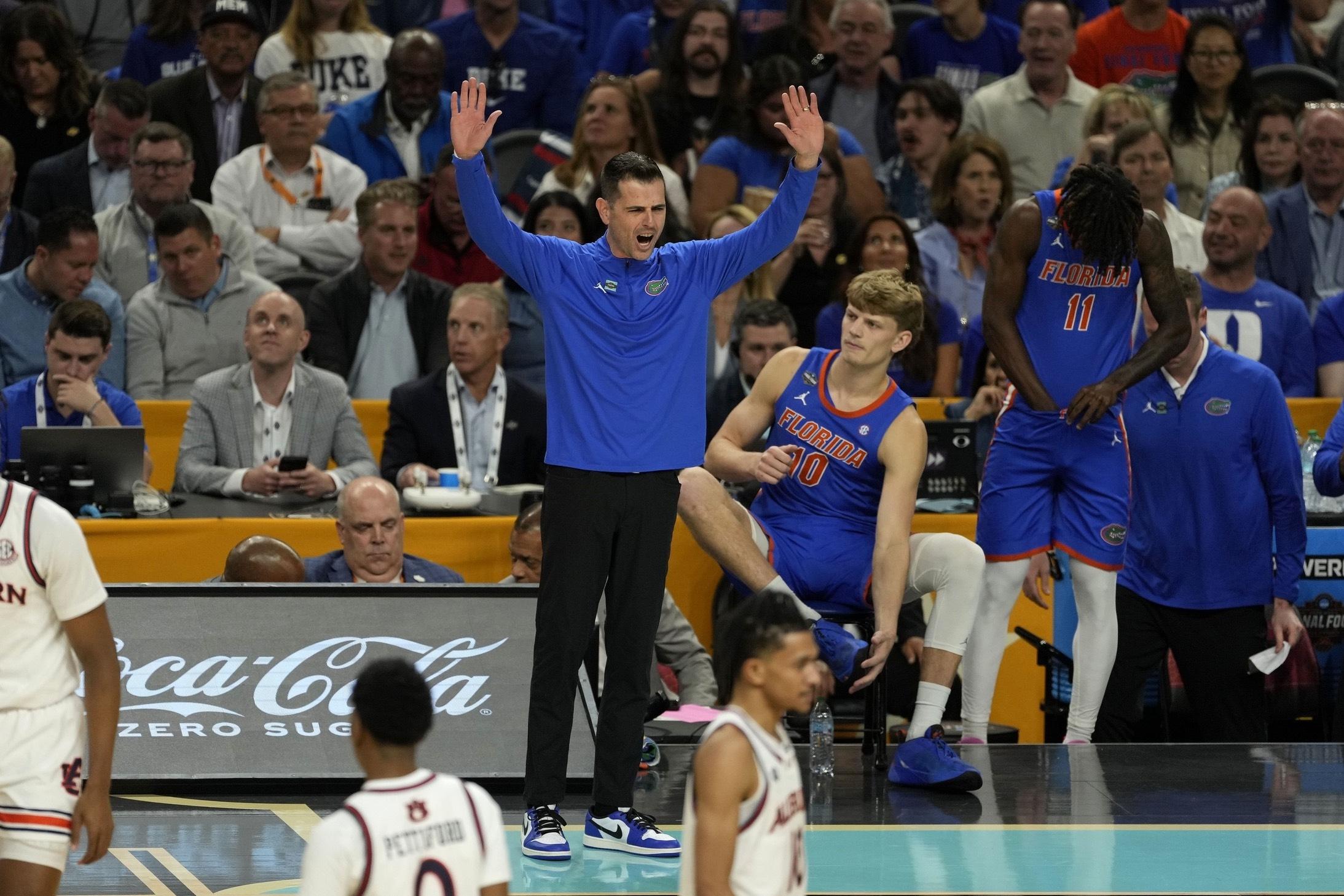 Florida head coach Todd Golden